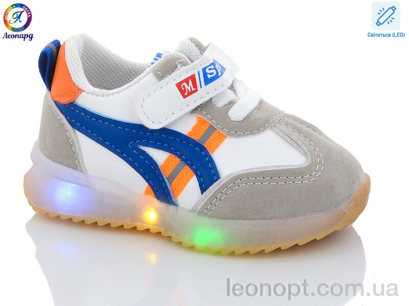 Кросівки Леопард B522 blue LED