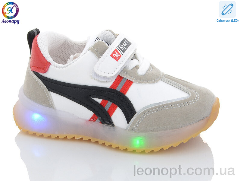 Кросівки Леопард A522 black LED