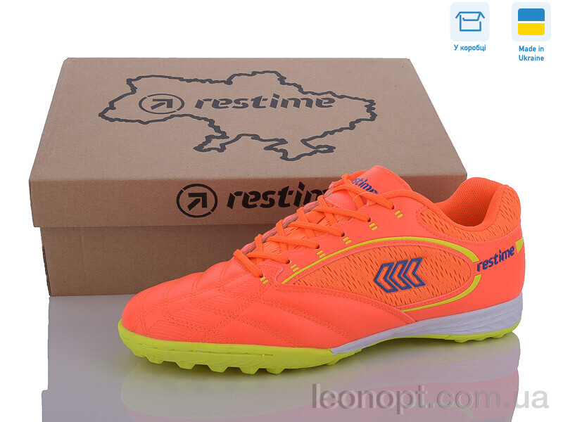 Футбольне взуття Restime DMB24139-1 orange-lime