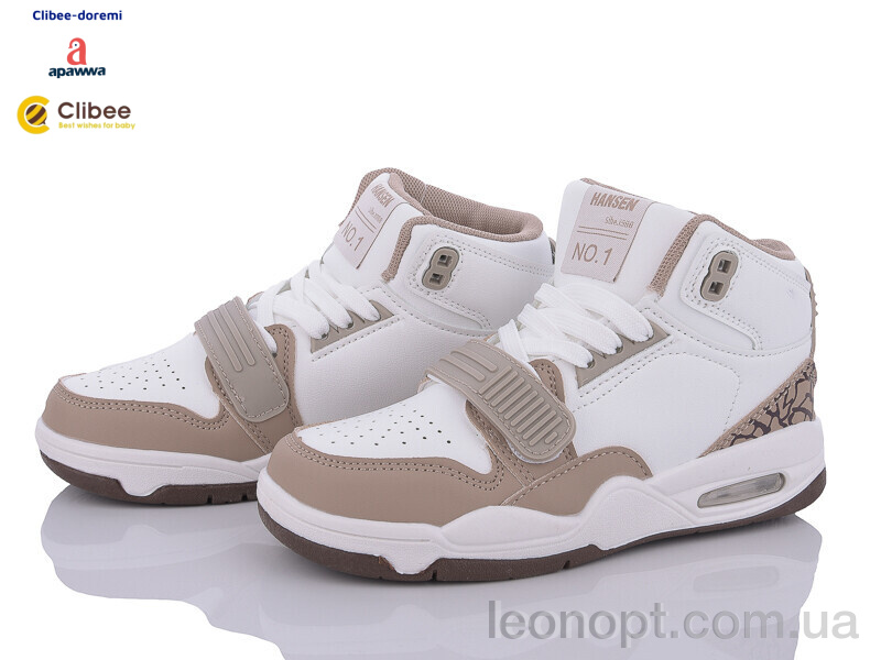 Кросівки Clibee-Doremi LC803 khaki-white