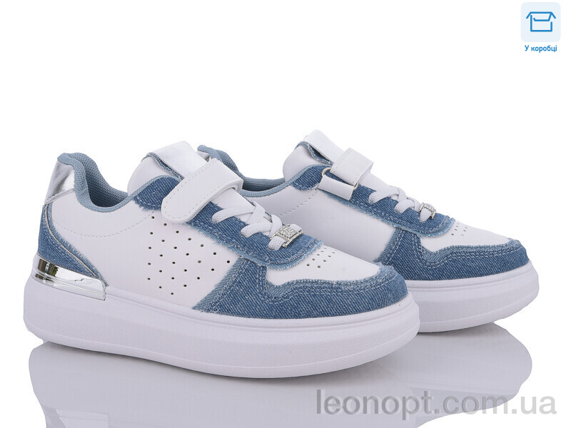 Кроссовки Цветик WW159 white-denime blue
