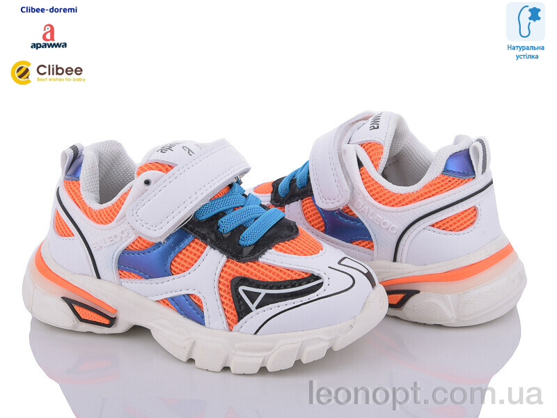 Кроссовки Clibee-Doremi TC63 white-orange