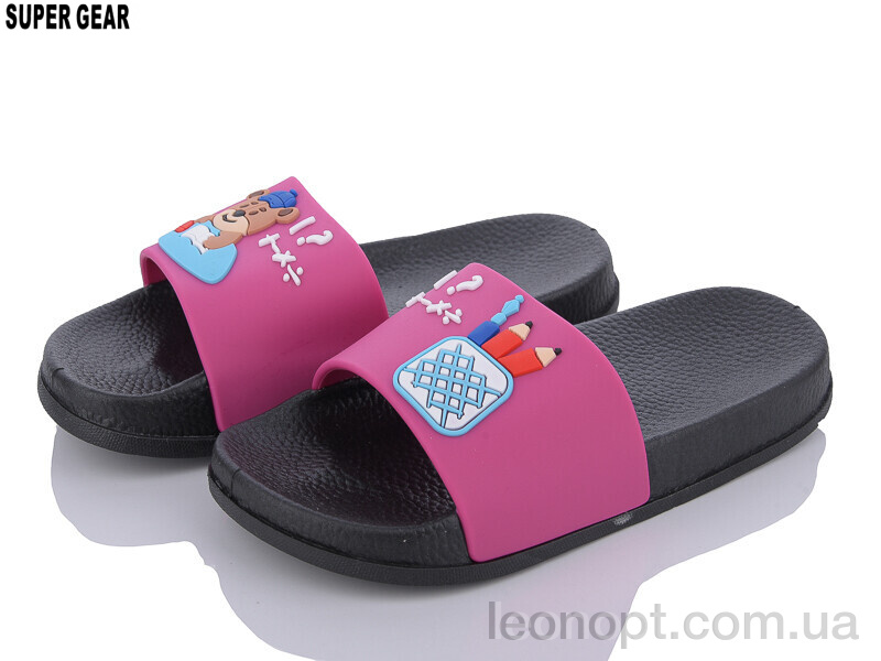 Шлепки Super Gear A901-2 fuxia