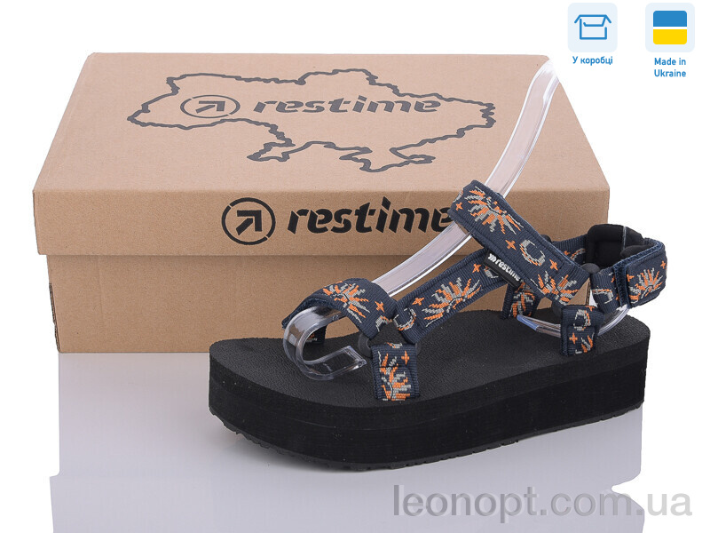Босоніжки Restime KWL24036 navy-sun
