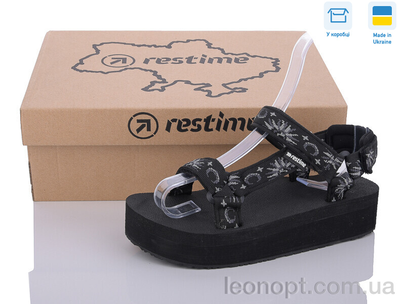 Босоніжки Restime KWL24036 black-sun