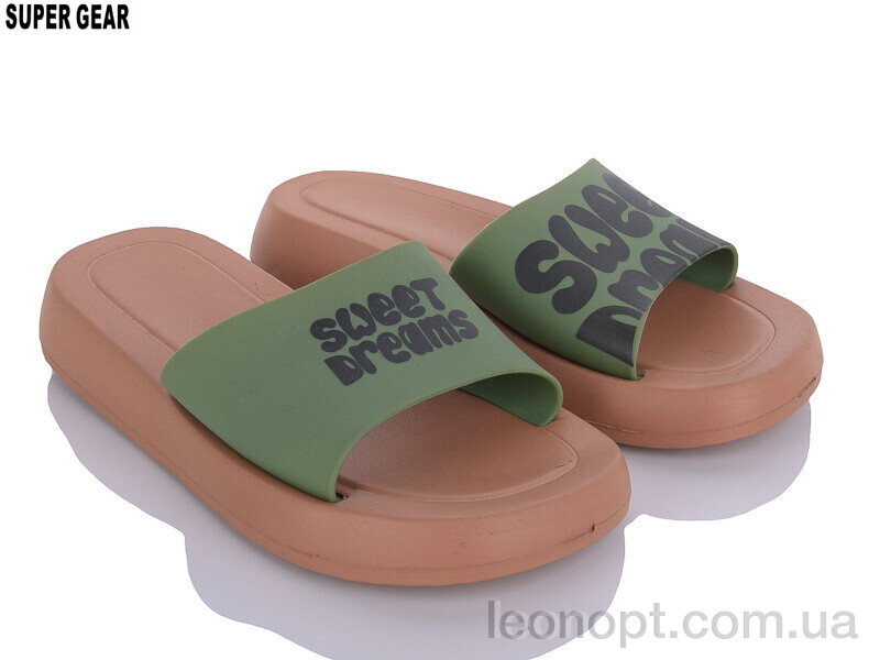 Шлепки Super Gear A2612 khaki