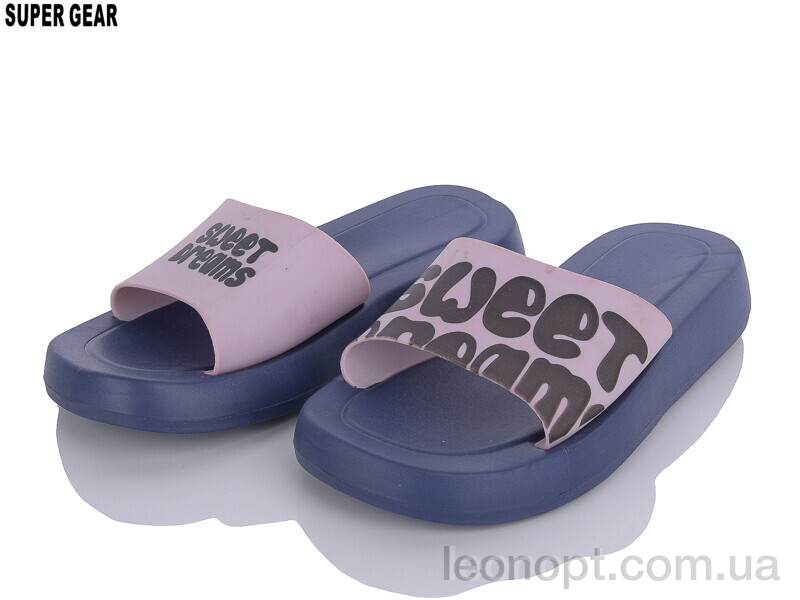 Шлепки Super Gear A6216 pink