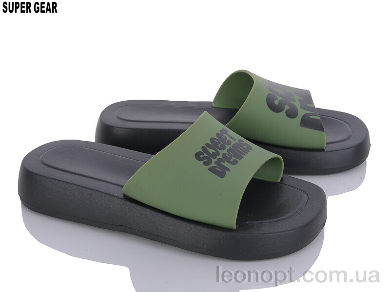 Шлепки Super Gear A6216 green