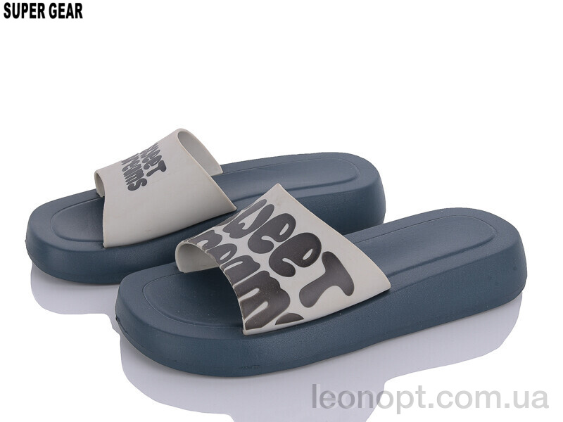Шлепки Super Gear A6216 grey