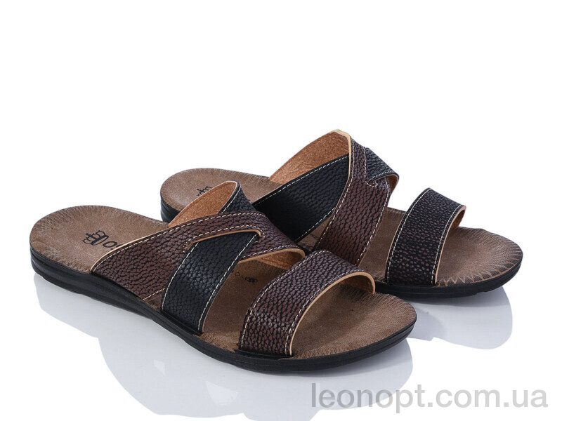 Шльопанці Мир 3609-16 brown-black