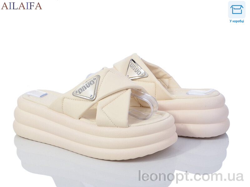 Шлепки Ailaifa 7019 beige