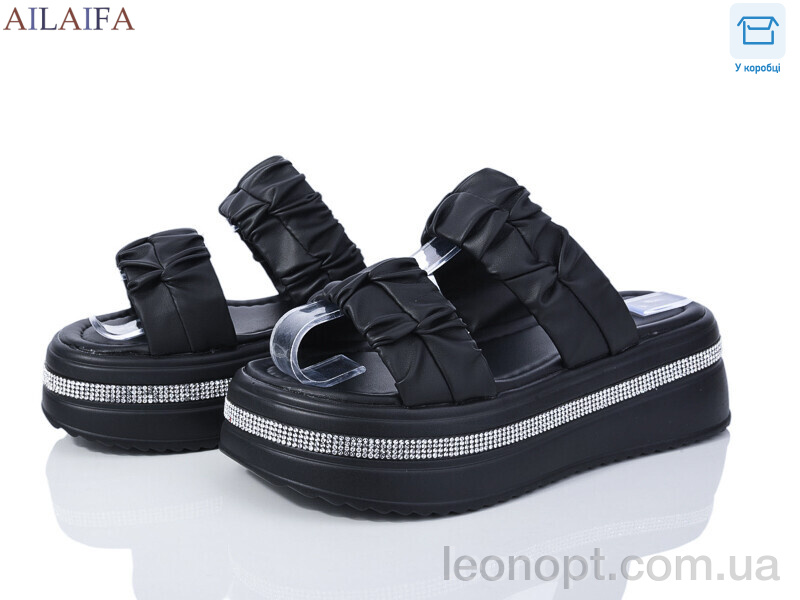 Шлепки Ailaifa 7039 all black