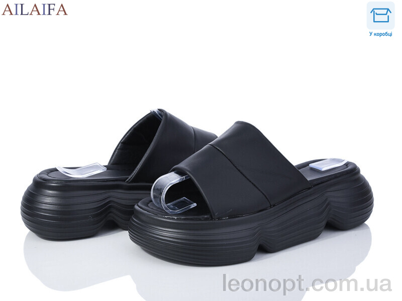 Шлепки Ailaifa 7055 black