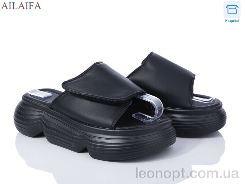 Шлепки Ailaifa 7050 all black