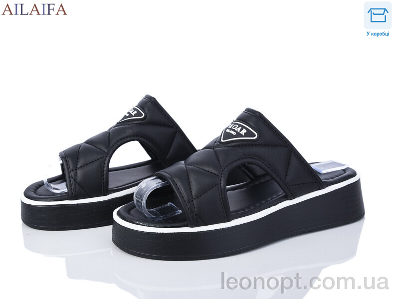 Шлепки Ailaifa 6002 all black