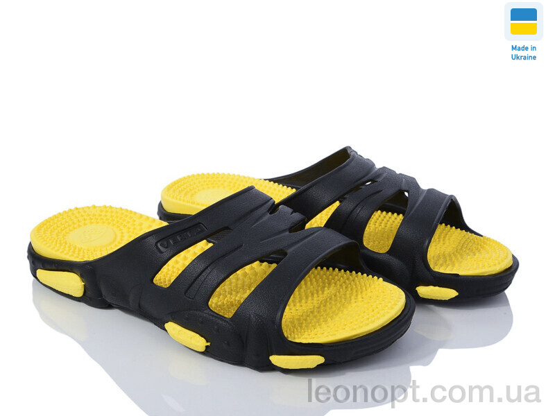 Шльопанці Golden Lion 16 чорний-жовтий