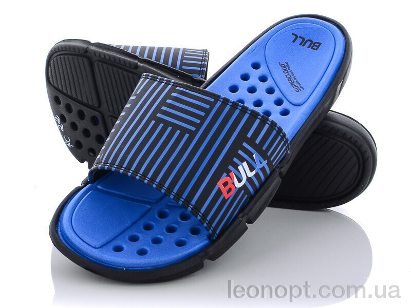 Шльопанці Obuvok R022  black-blue