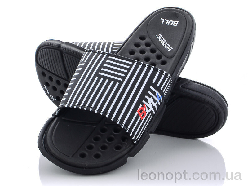 Шльопанці Obuvok R022  black-white