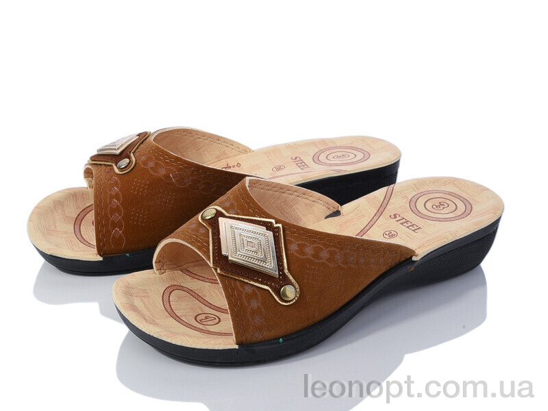 Шльопанці DeMur 2024-052-7 beige