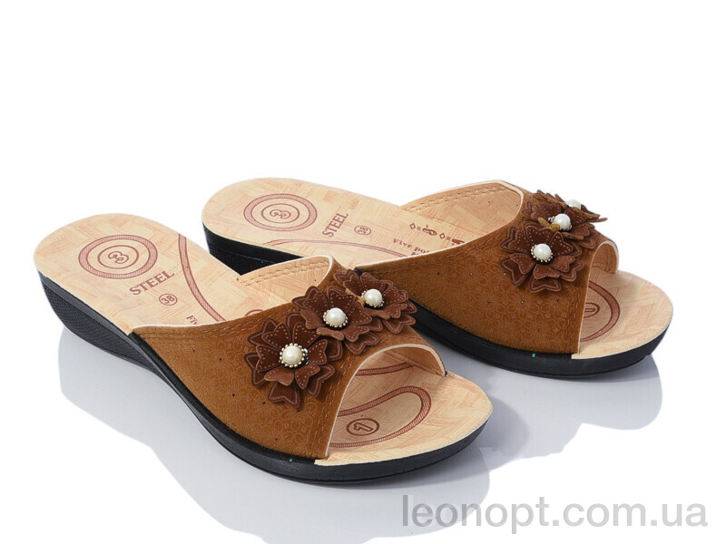 Шльопанці DeMur 2024-052-6 beige