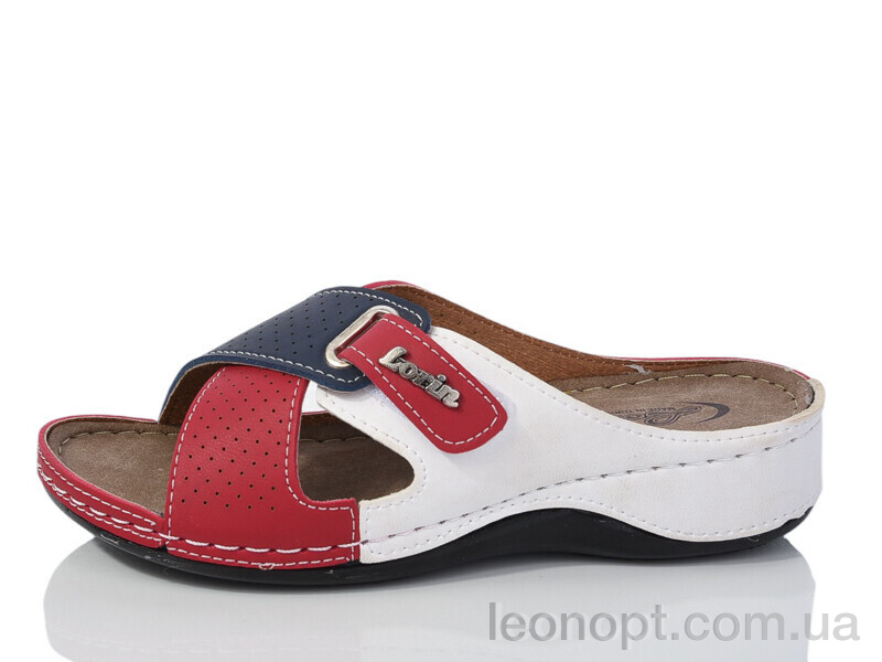 Шлепки Sali-2 404 red-white