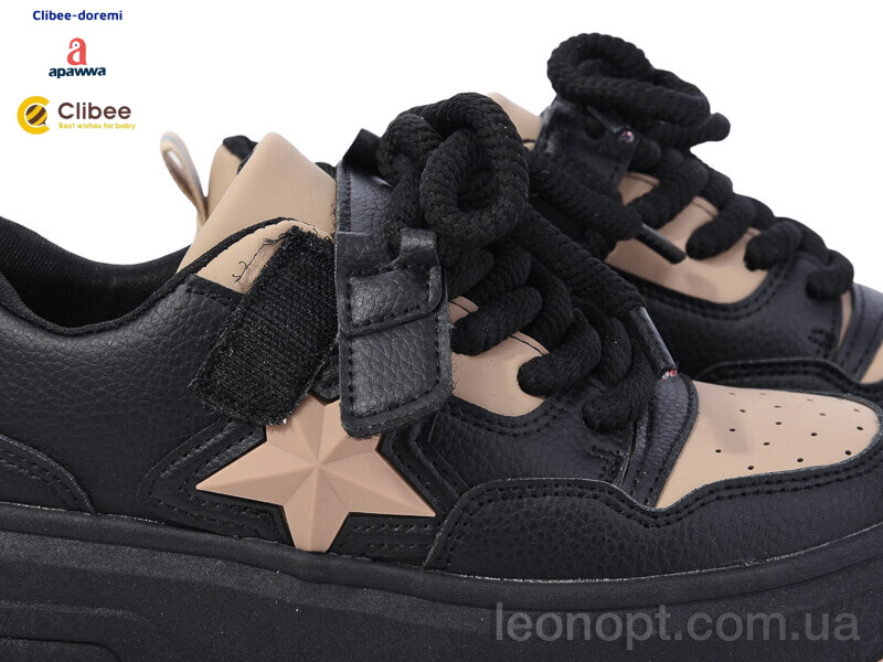 Кроссовки Clibee-Doremi LC120 black-khaki