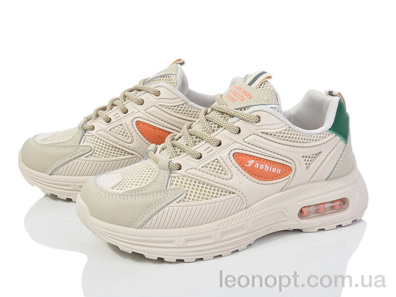 Кроссовки Violeta 176-35 beige-orange