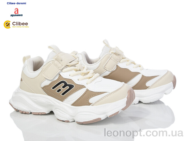 Кроссовки Clibee-Doremi EC308 beige-khaki