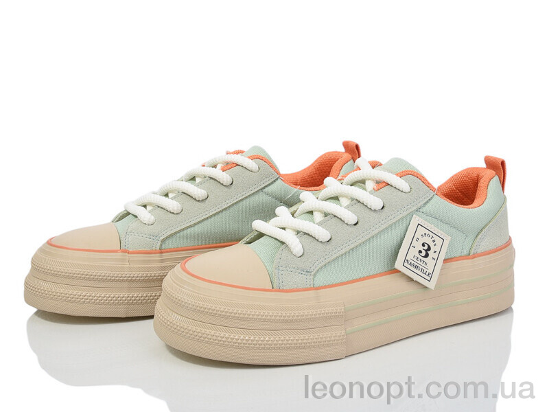 Кеди Violeta 170-28 green-orange