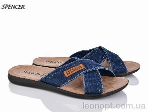 Шльопанці Spencer 0301Б синій джинс
