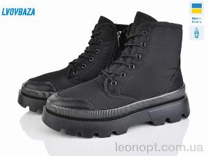 Черевики Lvovbaza Progress 5409 фліс-хутро чорний