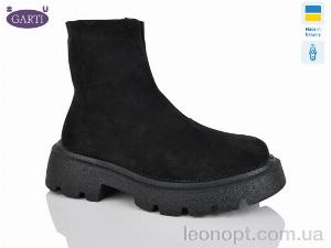 Черевики Garti 6725 чорний замш байка
