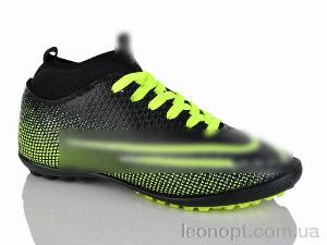 Футбольне взуття Presto 043-3 чорно-зелений