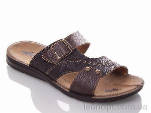 Шльопанці DeMur M6834 black-brown