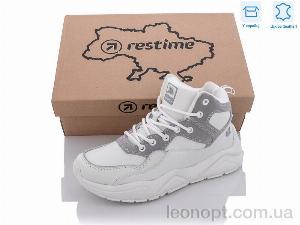 Черевики Restime PWZ21204 white-grey