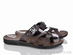 Шльопанці Makers Shoes 0316 коричневий
