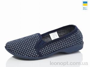 Капці Lost Shoes Кредо вельвет синьо-білий